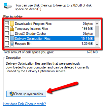 Disk cleanup 3
