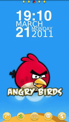 Tema Android Angry Birds