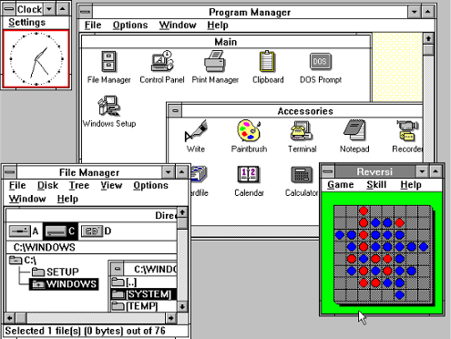 Windows 3 diluncurkan pada tahun 1990