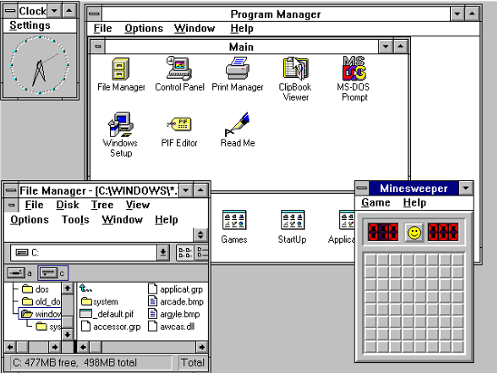 Windows 3.1 dirilis pada tahun 1992
